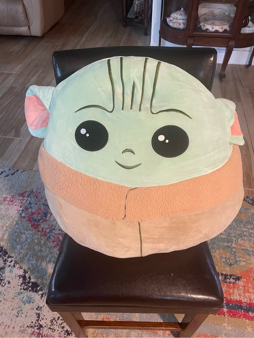 Star Wars Baby Yoda Plush Pillow in Mint Green and Tan